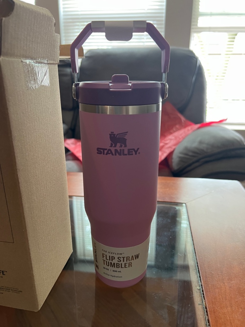 Stanley Flip Straw Tumbler - Mauve Purple with Silver Accent